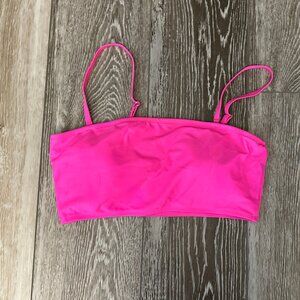 Shein Swimwear Sz L Bright Pink Bikini Top Adorable!!!
